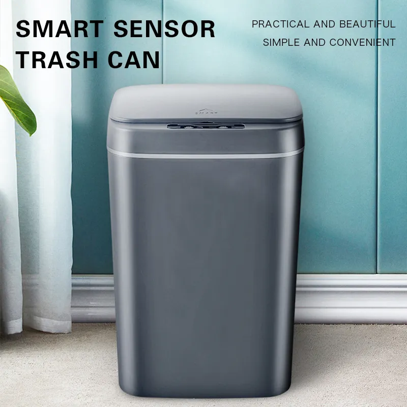 Smart Sensor Trash Can Automatic Non-contact Sensor Dustbins for