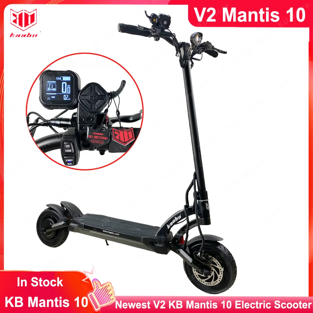 Original Kaabo Mantis 10 Plus V3 Version 60V 18.2Ah or 24.5Ah Upgrade NFC Display IPX5 WaterProof Full Hydraulic Brake