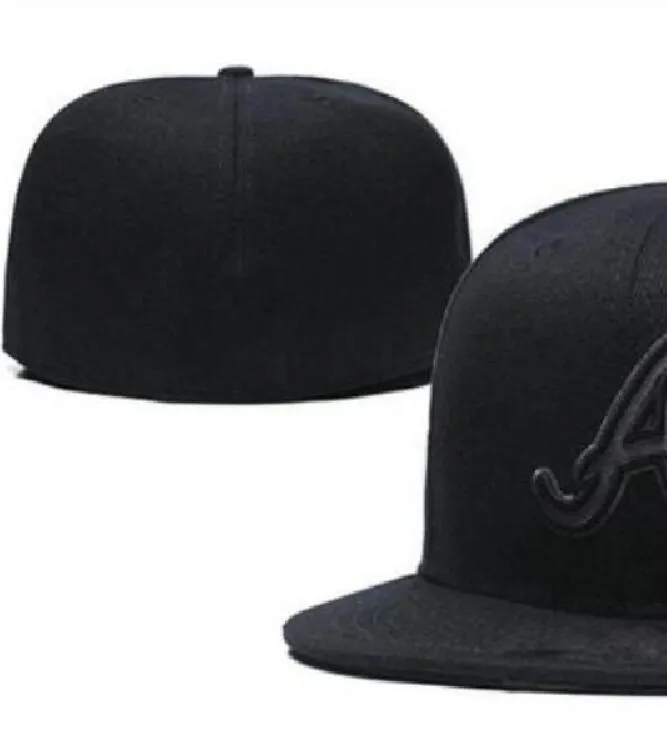 2023 Baseball masculin Full Fermed Caps Summer Navy Blue Letter Bone Men Femmes Black Couleur Tous 32 Équipes Casual Sport Flat Fit.