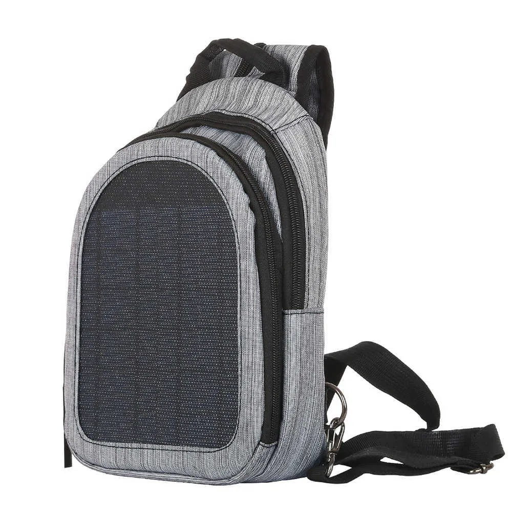 스포츠 가방 Haweel Solar Power Backpack 야외 캠핑 하이킹 배낭 태양 광 패널 충전 여행 하이킹 사이클링 학교 가방 G230506