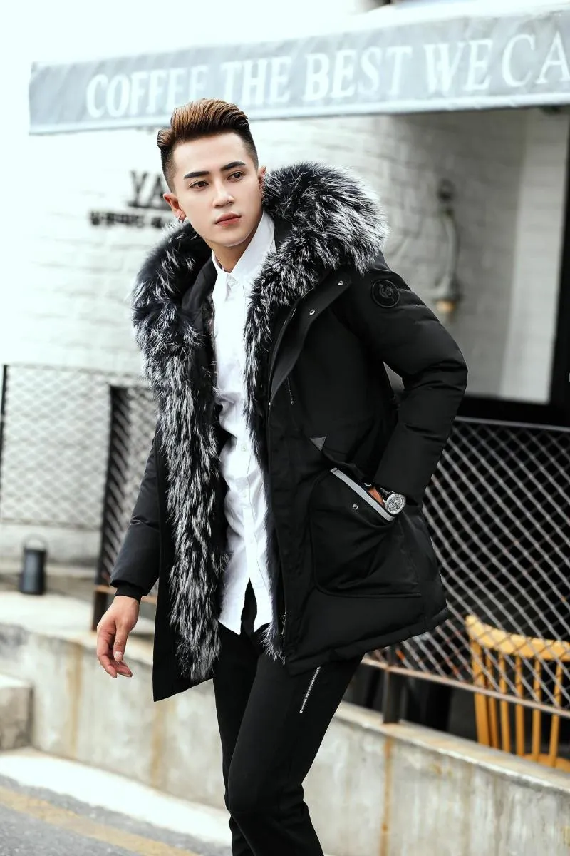 Duck fur jacket shop