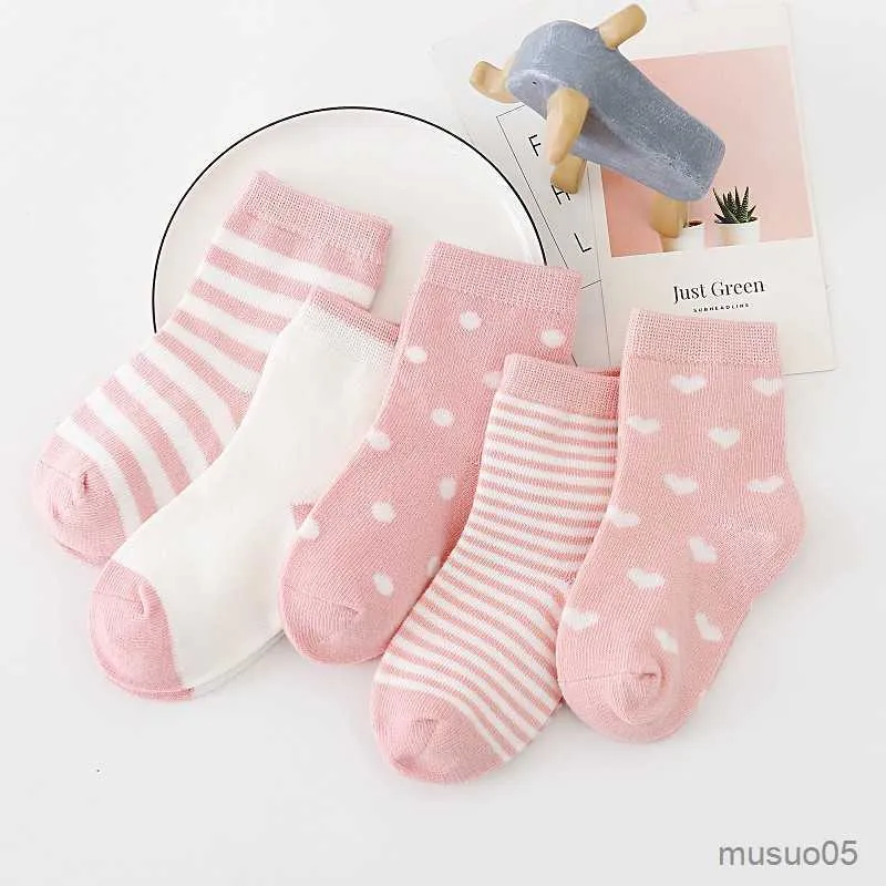 3PCS Pary/Lot Kids Soft Cotton Socks Boy Girl Baby Infant Stripe Fash