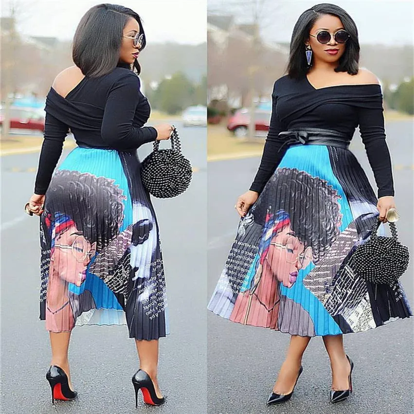 Plus size pleated skirt 90s best sale
