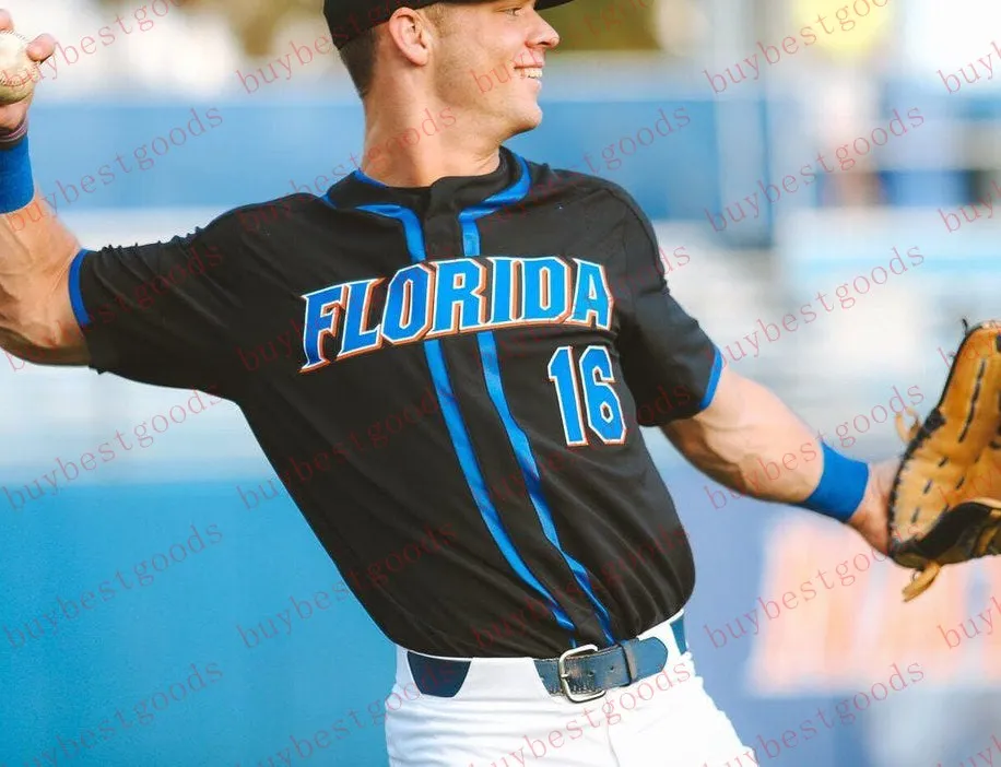 Custom Florida Gators NCAA College Baseball Jersey Pete Alonso Harrison Bader Jacob Young Butler Nathan Hickey Josh Rivera Christia Jerseys Stitched
