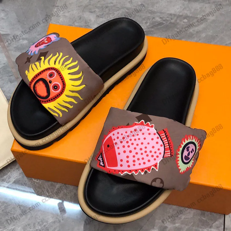 Designer Printed Platform Parachute Slippers For Women And Men Slip On Mules With Non Slip Sole For Outdoor Beach Activities Large Size 41 Comfortable Slides From Ccbag888 97.69 DHgate.Com