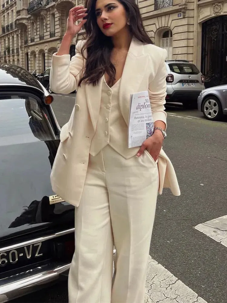 Blazer Chalecos Largos De Tela Para Mujer Chaleco De Blazer Largo