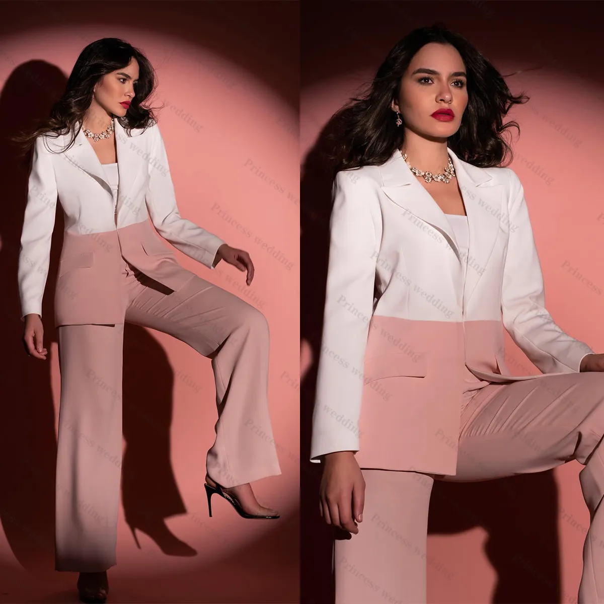 Women's plus size 2 piece pant suit on sale