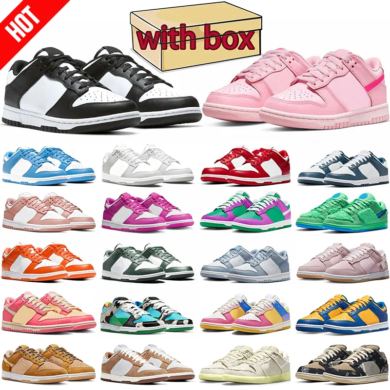 Löpskor med Box Sbpanda Black Designer Low Shoe Tripe White Medium Olive Why So Sad Outdoor Shoes Triple Pink Women Sneakers Des Chaussures Mens Trainers US14