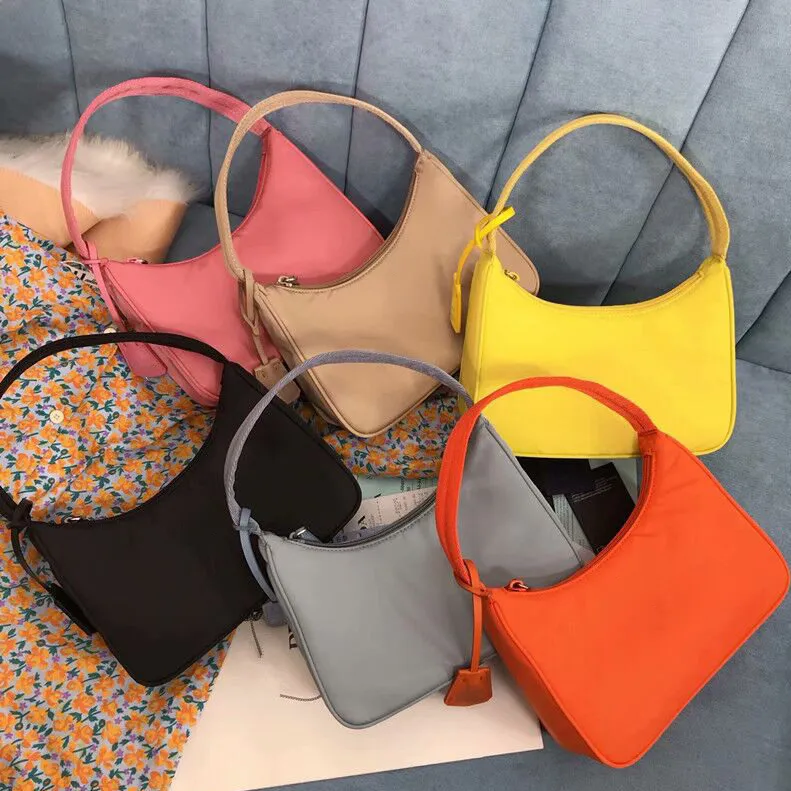 mirror quality 3 piece Women's Nylon Shoulder Bag Luxury Designer tote Handbag Crossbody prad Bags man duffle Saffiano reedition messenger bag canvas Lady Purse hobo