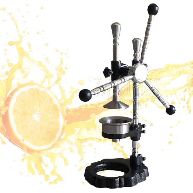 Manual Stainless Steel Citrus Juicer - Small Hand Press For Lemons, Oranges, Limes With Pulp Filter