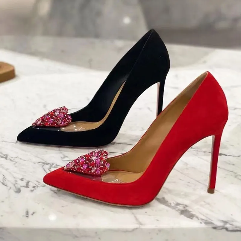 Aquazzua Dess Love Me Pump 105 Rosso Wedding Cleo Cystal-cystal budrate-heel shies shoes designe ladies High High Heels Witchoy Shoes Soncher Sandals