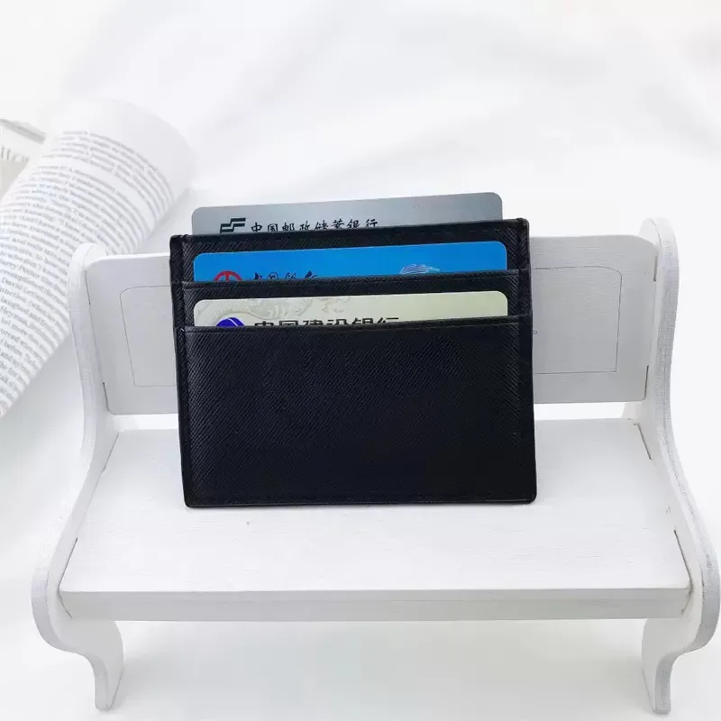 7A高品質のデザイナーレディースメンズカードホルダー財布箱luxurysビンテージウォレット4カードスロットレザーブランドretr321k