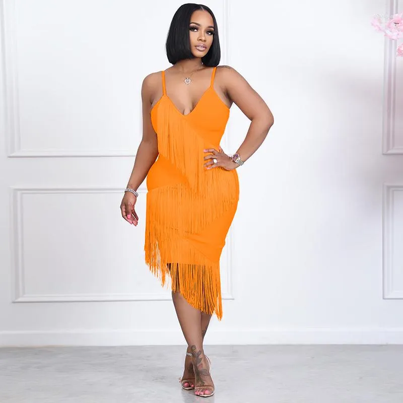 Casual store fringe dress