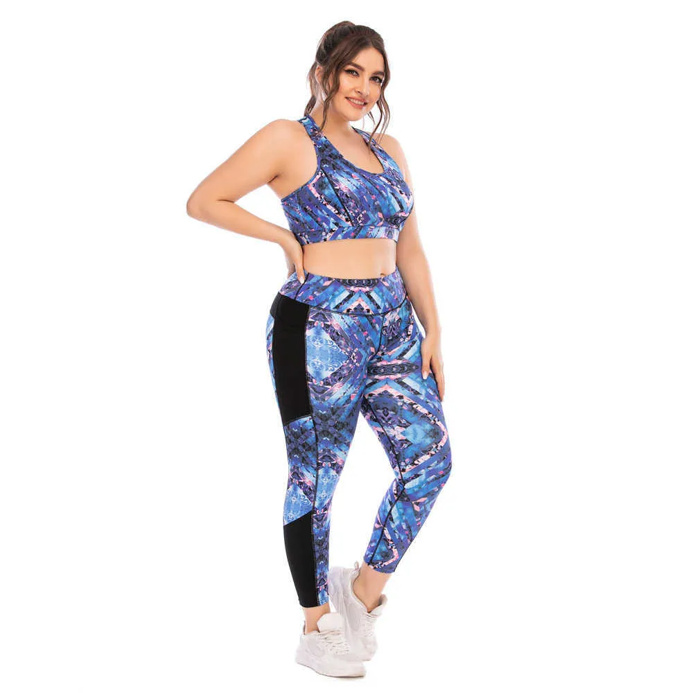 Womens Tracksuits New Large Matching Sets Summer Womens Suit Sport Tops Gym  Jogging Fitness Plus Size Bras For Chubby Clothing Tracksuit Leggings  P230506 From 28,54 €