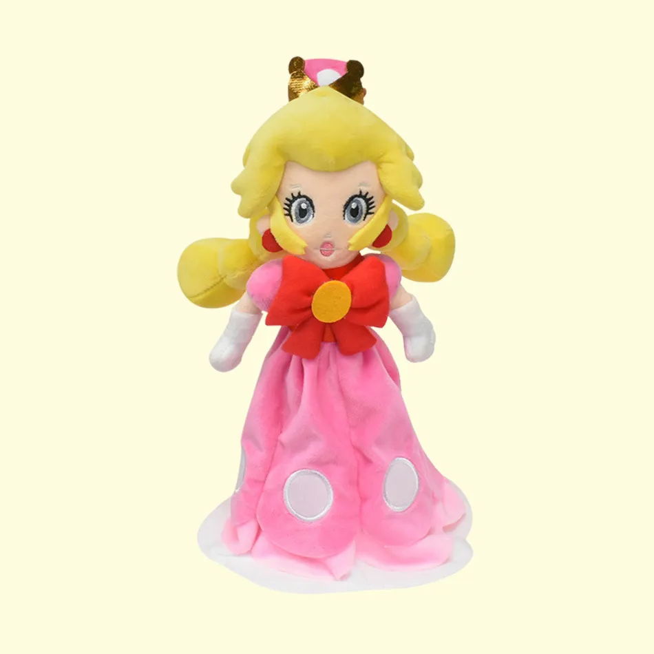 Wholesale Mary Series Mushroom Sister cos Peach Princess pink dress Princess plush action figures children s games Playmate holiday gifts