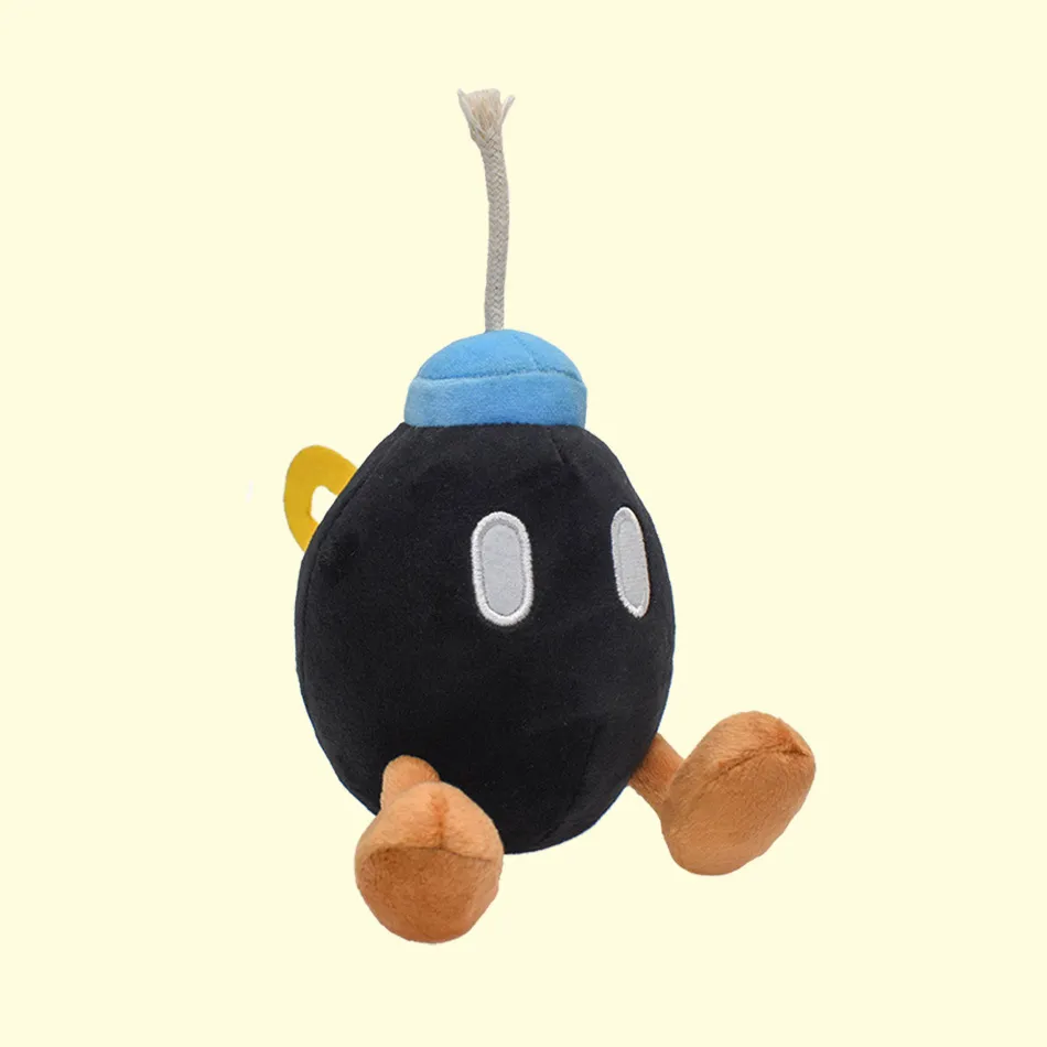 Wholesale Mary Series shy guy Black mine plush action figure trumpet black ball Bomber children's game playmate