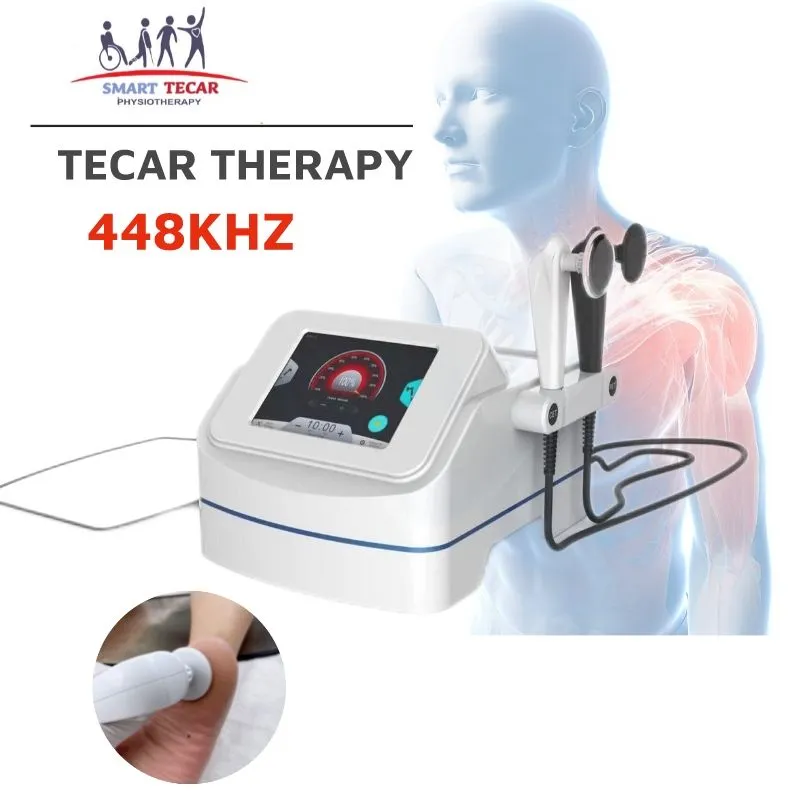 Skönhetsartiklar Portable 448kHz Monopole Tecar Cet Ret Fysioterapi Lindra smärta RF Tecar Therapy Machine