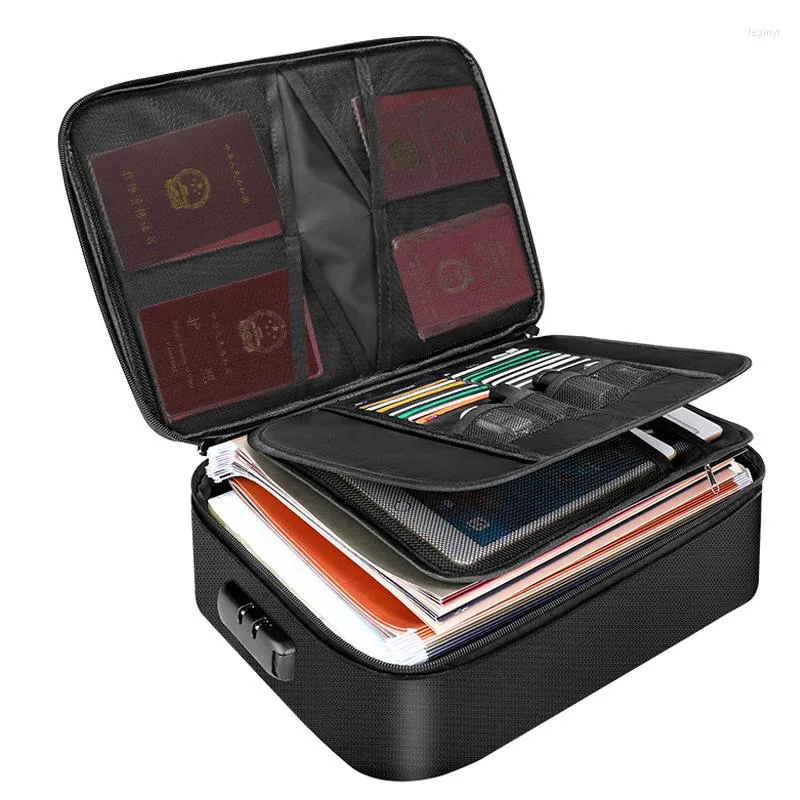 Suit Storage Bag Large Capacity Fireproof Briefcase Waterproof