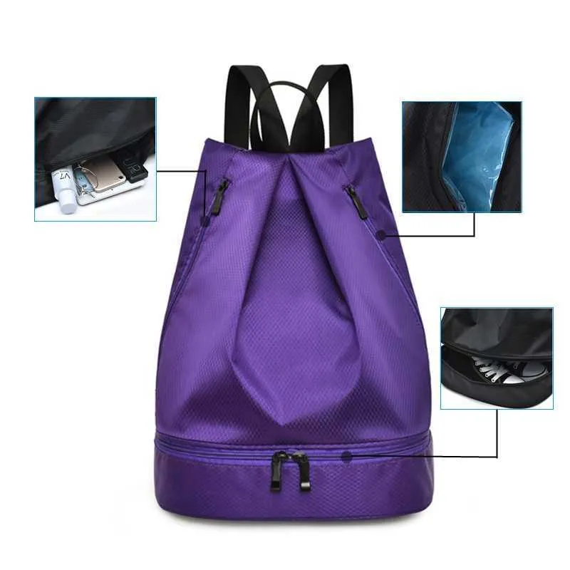 Sport Bags Womens Sport Gym Beach Bag Small Female Nylon Waterproof Dry Travel Shoe Handbags For Swimming Sporttas Fitness Backpack G230506 From 16 97 DHgate