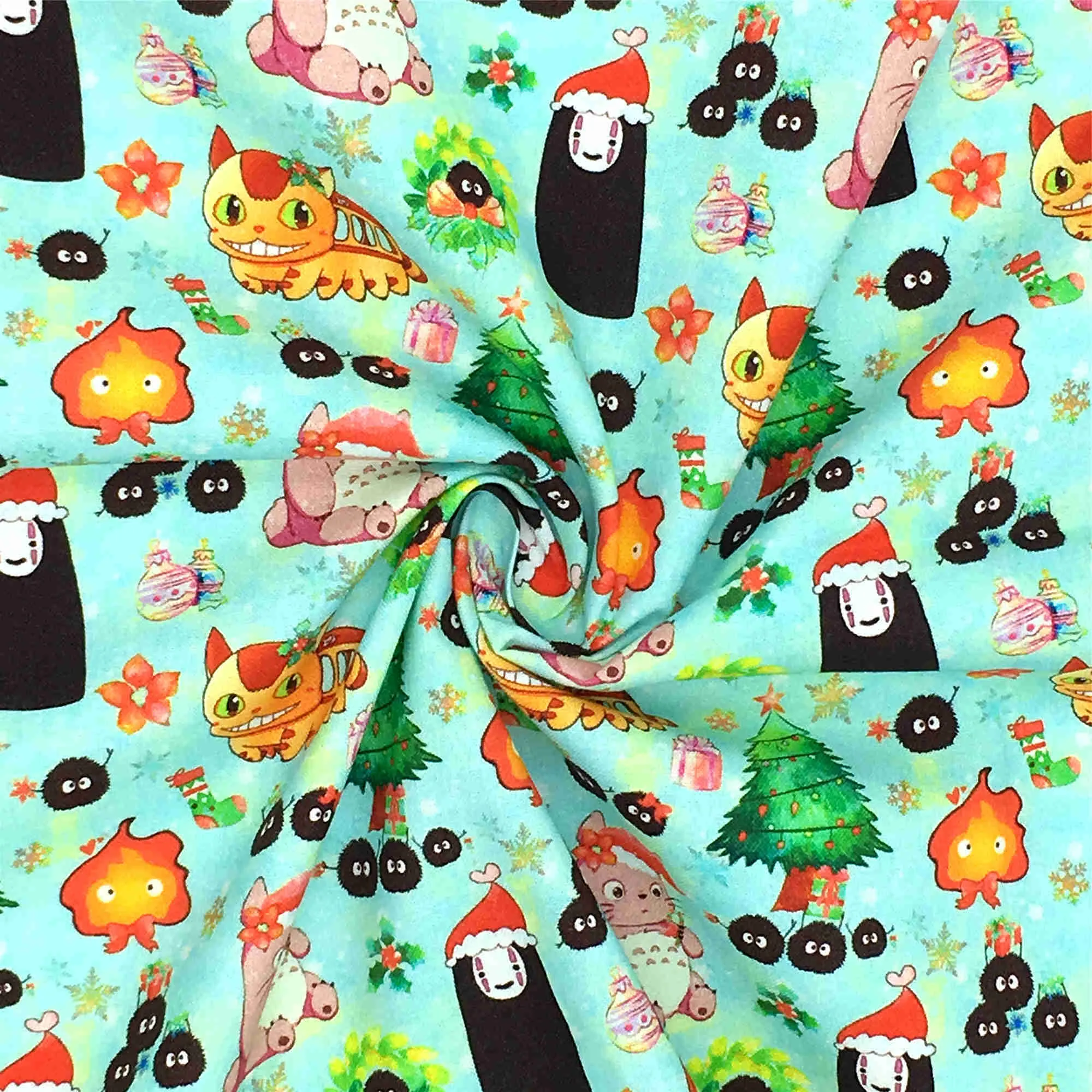 Anime Ghibli DIY Totoro Cartoon Anime Fabric 50x145cm 50x45cm