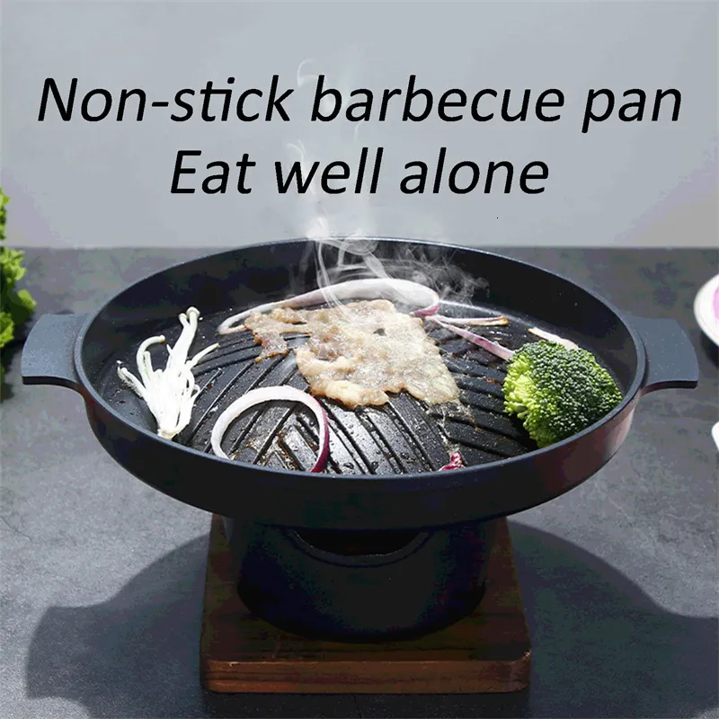 BBQ grillar japansk stil en person som lagar ugn hem träram alkohol spis gåva mini grill ugn grill koreansk kol spis 230506