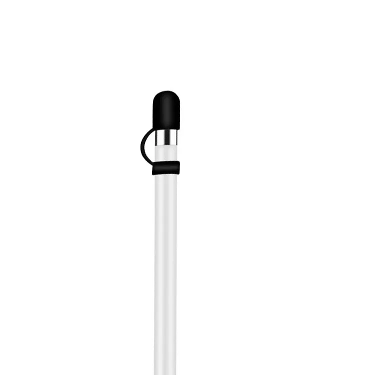 غطاء حماية من السيليكون المضاد للسيليكون من أجل Apple Pencil 1st Generation Black White