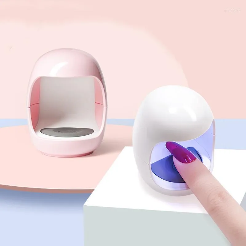 Nageltorkar Små lamptorkare Egg Form UV LED Single Finger Gel Polish Cabin Curing Manicure Machine Art Equipment Tools Tools
