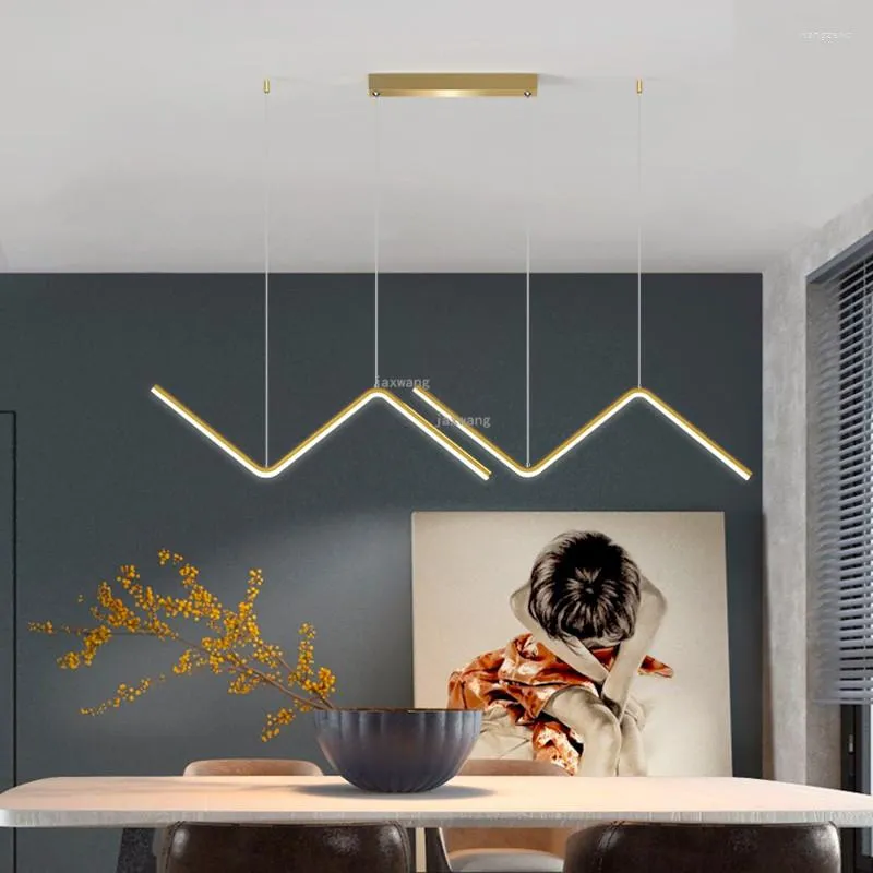 Lampy wiszące minimalistyczne nordyckie światła LED Lust Restaurant Creative Osobowość Lampa oświetlenie na poddaszu Wiszące Oprawy kuchenne