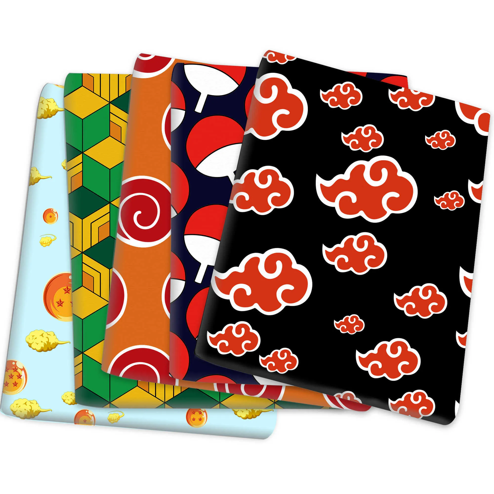 Ткань горячее мультфильм Японская аниме ткань DIY ручная ручная лоскутная одежда для детского платья дома листья детская ткань 1C31675 P230506