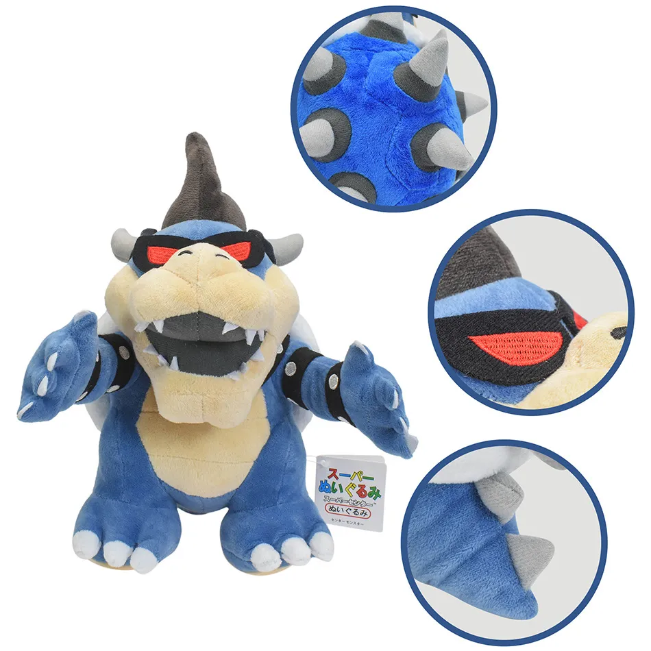 Wholesale Mary Series Bowser Fire Dragon Blue Dark Ultimate Great Devil Plush toy children's game Playmate