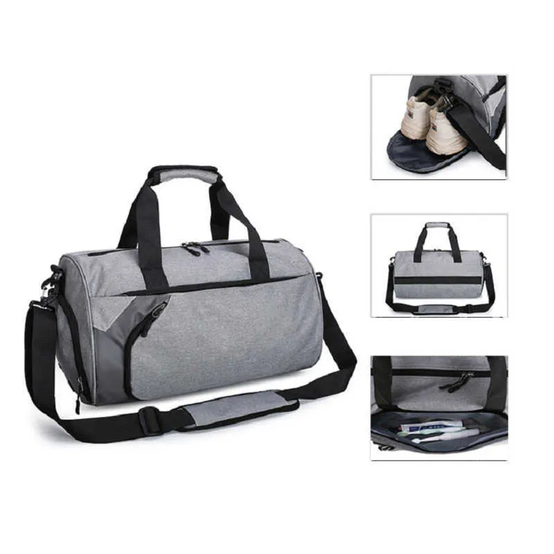 Sport Bags Gym Bags Men Women Sports Fitness Yoga Training Shoulder Bag Multifunction Dry And Wet Separation Travel Handbag Wiht Shoe Pouch G230506