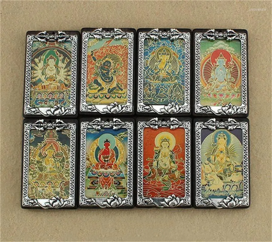 Colares pendentes nepal budista oito guardiões deus artesanal é étnico é étnico para homens homens moda peças de bricolage de alta qualidade pendan