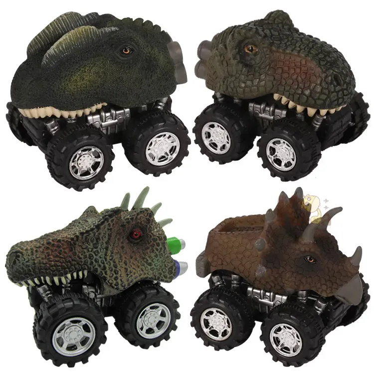 Giocattoli regalo per bambini Modello di dinosauro Mini auto Retro dell'auto Regalo Camion Hobby Giocattolo divertente per bambini