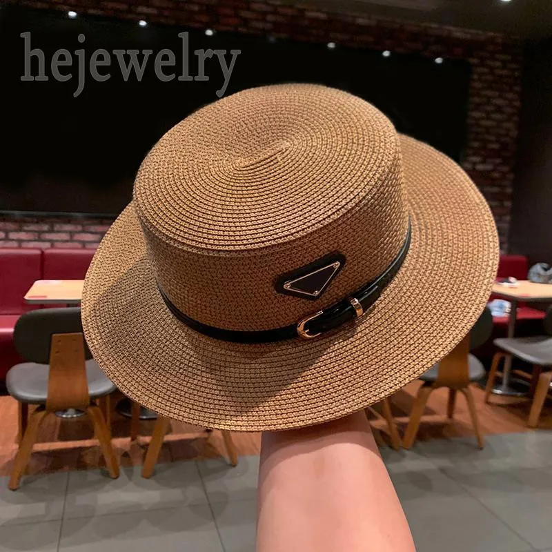 Luxury Sunshine Proof Sun Protection Straw Hat For Women And Men With Belt  Designer Bucket Straw Hat With Metal Triangle Perfect For Outdoor  Activities And Novelty PJ066 B23 From Hejewelry, $12.07