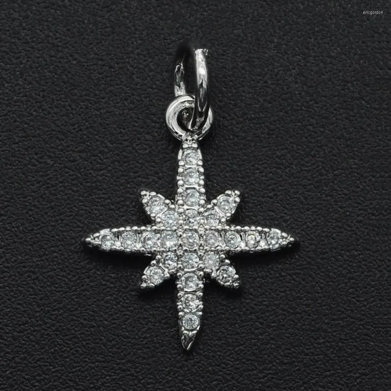 Breloques 18x12mm CZ Zircon bijoux à bricoler soi-même étoile pendentif à breloque en gros bijoux accessoires bijoux trouver des fournitures
