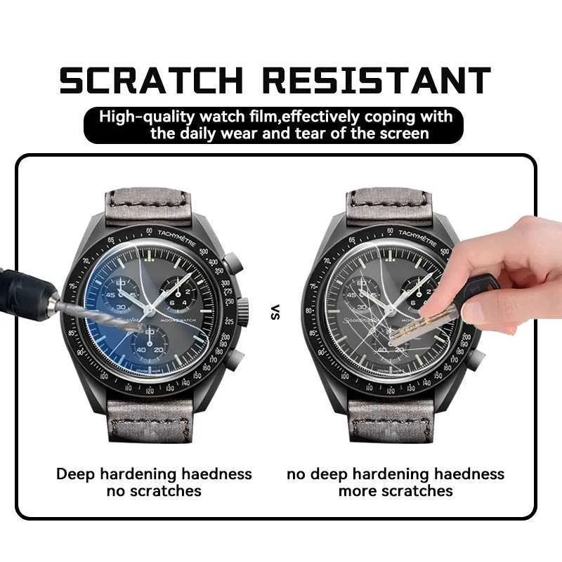 10 Pack Co Branded Soft Screen screen protectors for Omega Swatch with Mercury and Moon Coating