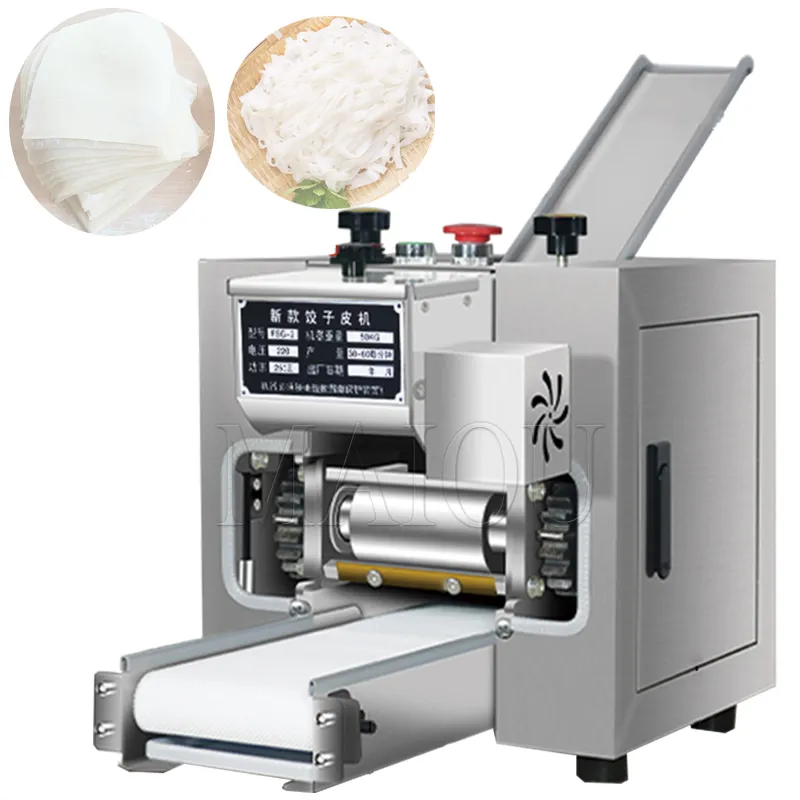 110V/220V Dumpling Machine Wonton Skin Dumpling Skin Machine rostfritt stål Nudel Press deg Rolling Machine Pasta Maker