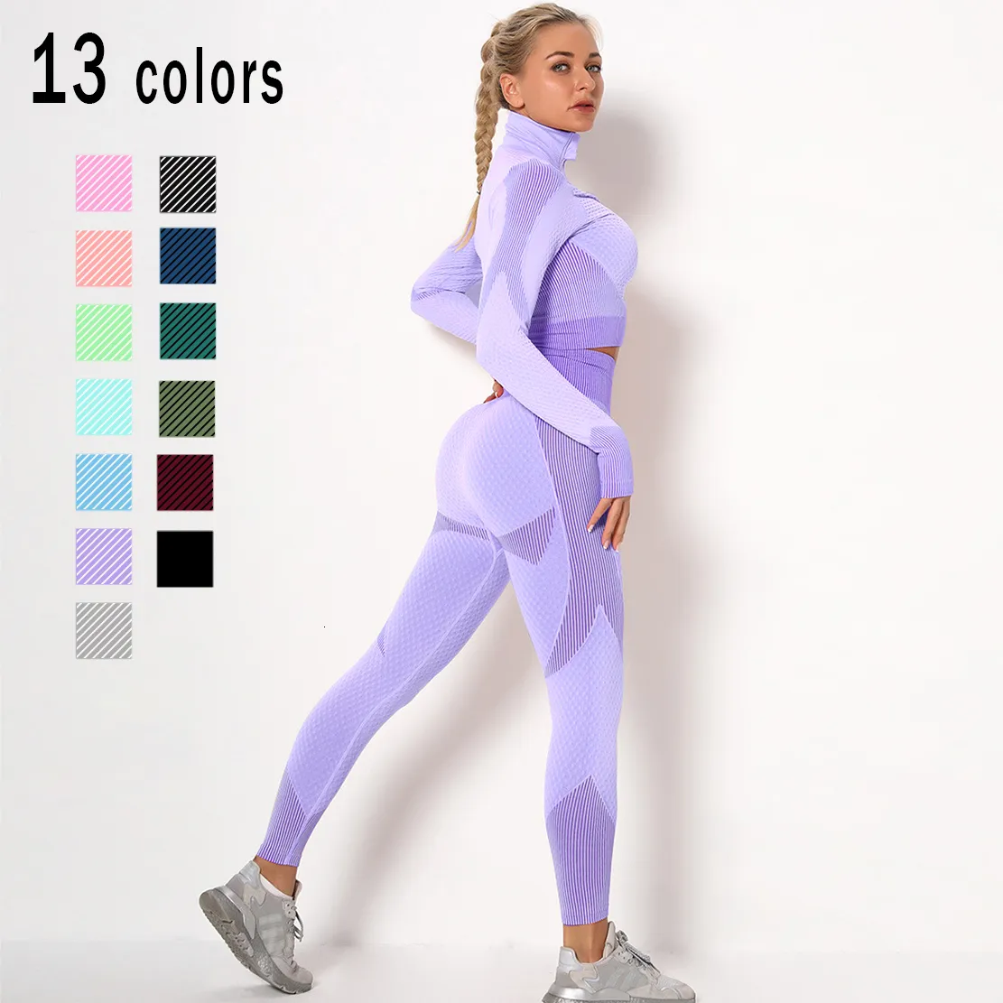 Tenues De Yoga Ensemble De Yoga Sans Couture Femmes Vêtements De Sport  Costume De Yoga Fitness Vêtements De Yoga Femme Costumes De Gymnastique  Entraînement Vêtements De Course 230506 Du 21,68 €