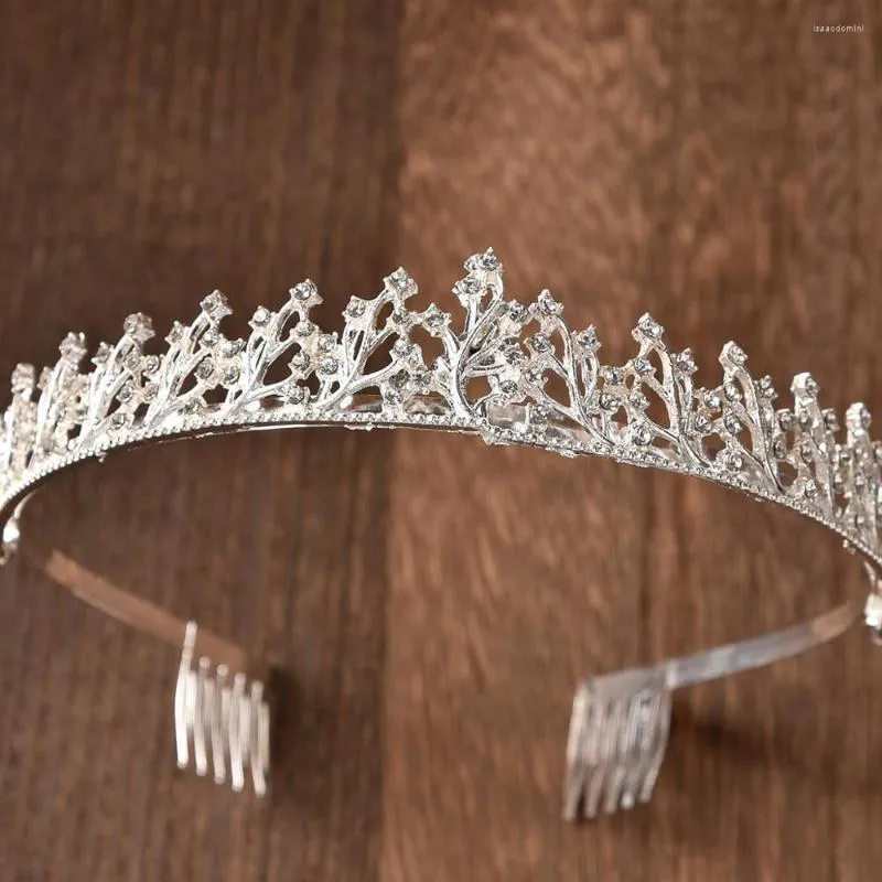 Fermagli per capelli Carddoor lega europea e americana strass donne ragazza pettine corona matrimonio sposa accessori diadema gioielli regali