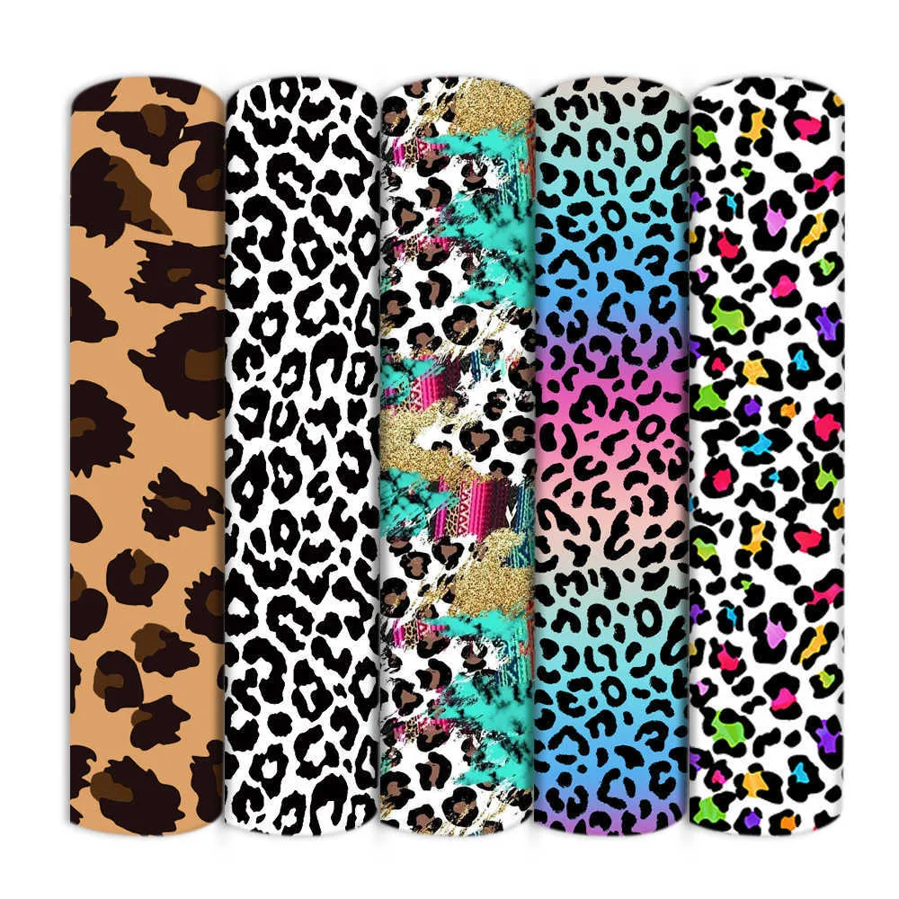 Tabela de tecido de poliéster / algodão puro Cacto de leopardo para colorir vestido de boneca Diy Supplies de artesanato 50*145cm P230506