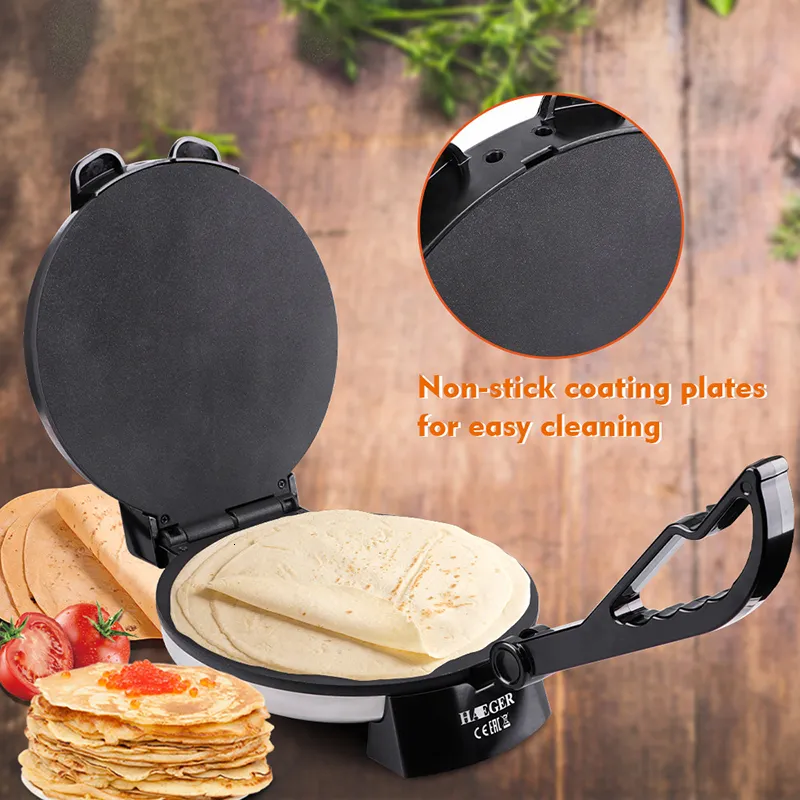 Other Home Garden 10 Inch PanCake Machine Rotimatic Maker Non stick Chapati Tortilla With Temperature Control Button 230505