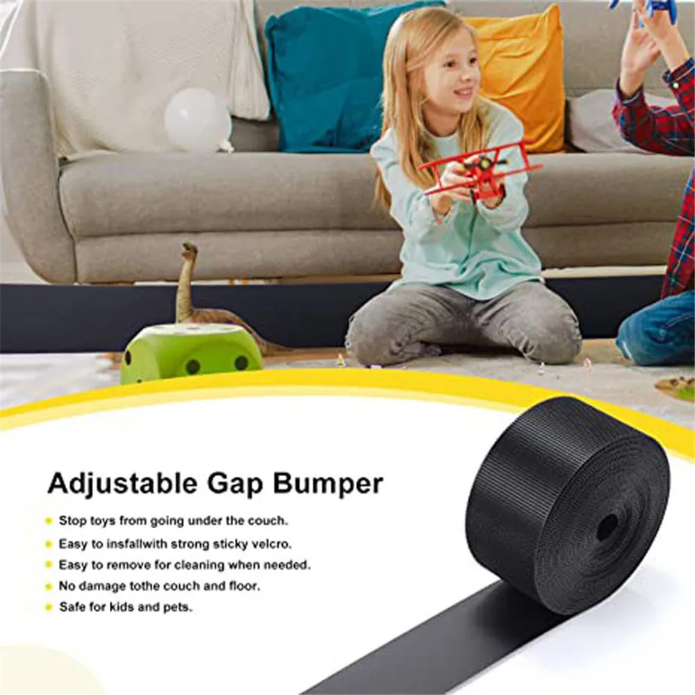 Under Sofa Toy Blocker Adjustable Gap Boat Bumpers  Guard For Avoid  Things Sliding Under Couch Easy To Install XBJK2305 From Dianz, $3.3