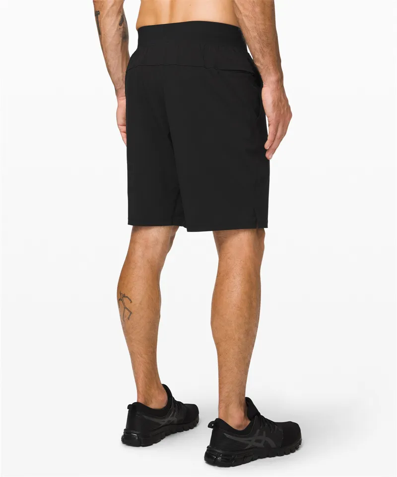 ll hommes Yoga sport court séchage rapide Shorts le avec poche arrière téléphone portable décontracté course gymnase cinquième hommes survêtement pantalon LU07