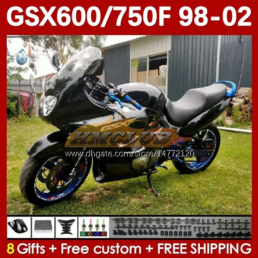 Тело для Suzuki Katana GSX600F Black Stock GSXF600 GSXF750 GSXF 600 750 CC 98 99 00 01 02 169NO.134 600CC 750CC GSX750F GSXF-600 GSXF-750 1998 1999 2000 2001 2002 FARING FARING FARING.