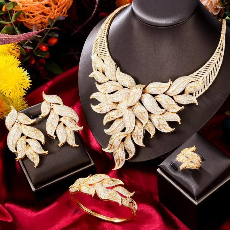 Halsbandörhängen Set Siscathy Luxury Full Micro Cubic Zirconia Jewelry For Women Gorgeous Custom Fashion Wedding Banket Accessories