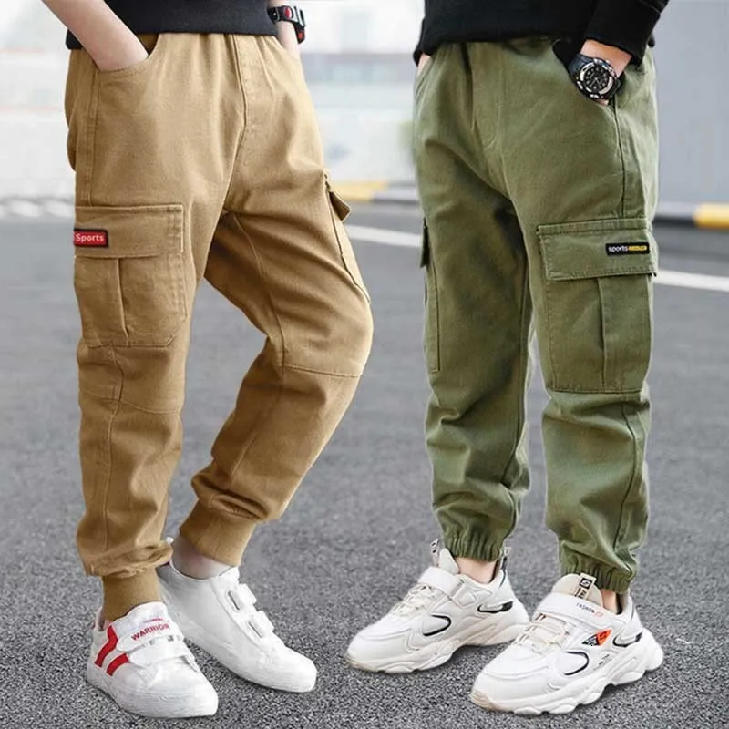 Boys Cargo Pants Thick Winter Men Trousers Online For Casual Sports And Play Teenage Childrens Clothes Sizes 4 11 From Zhi08 10.77 DHgate.Com