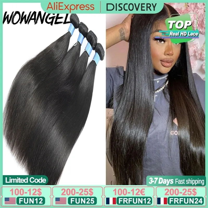 Amazon Brazilian Hair Wigs Wow Angel Straight 28 30 Inch Remy Brazilian Human Hair Bundles 100 Silky 3 Virgin 230505 From Bei07 114.45 DHgate.Com