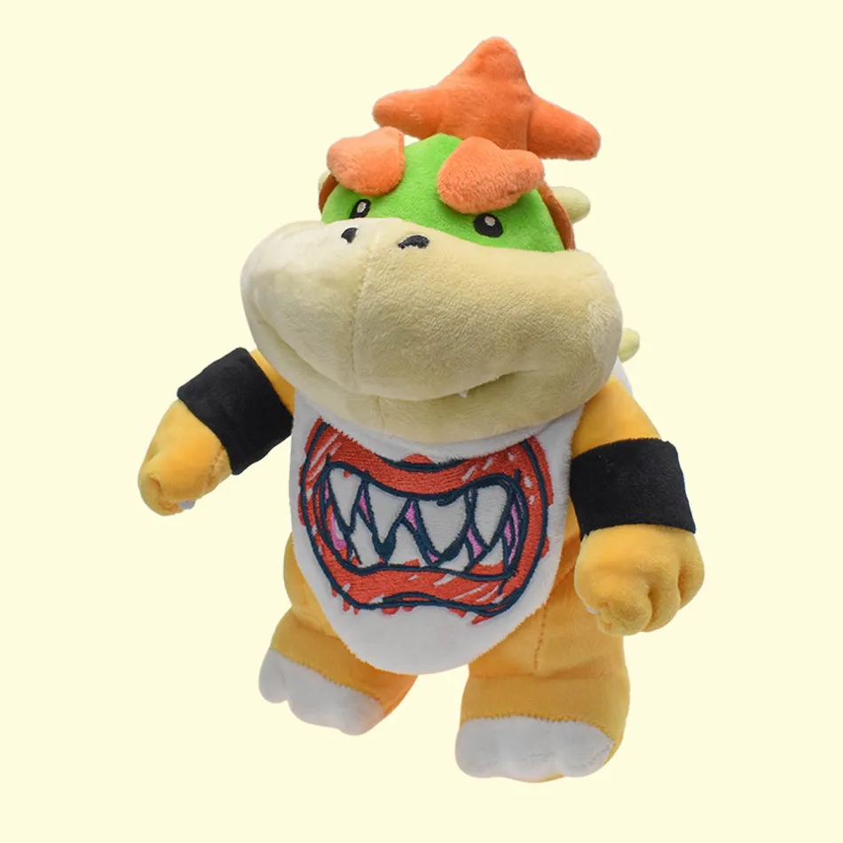 Vente en gros série Mary 21 cmbowser Jr. Pose debout avec écharpe Koopa jouet Dragon de feu jeu pour enfants compagnon de jeu