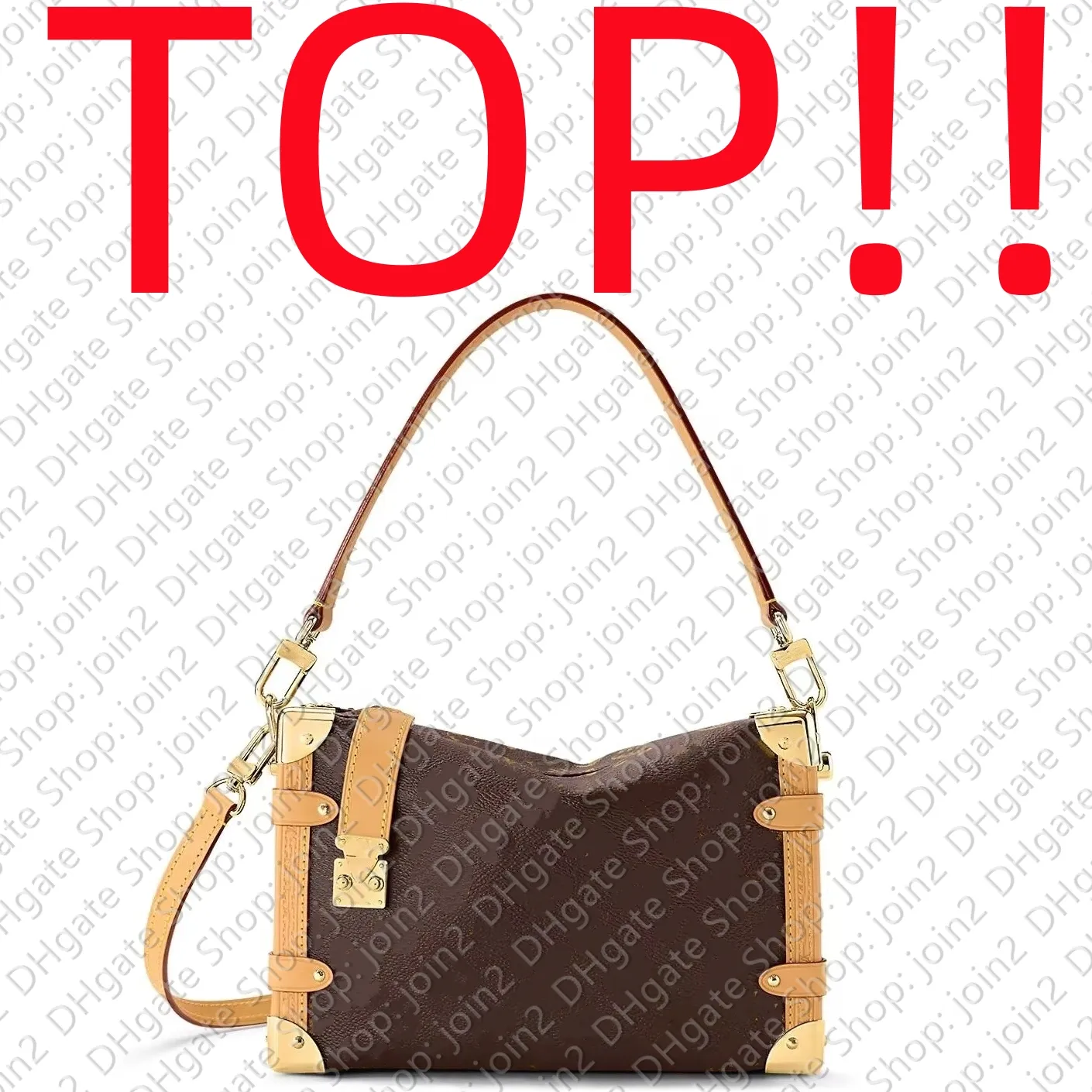 DHgate.com:Designer White Cross Body Bag: TOP. M46358 Side