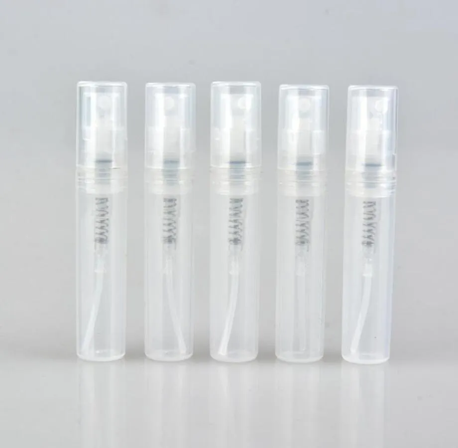 1200 stcs/lot 3 ml mini spray flessen pen vorm plastic parfum fles kleine parfum monster flesjes te koop